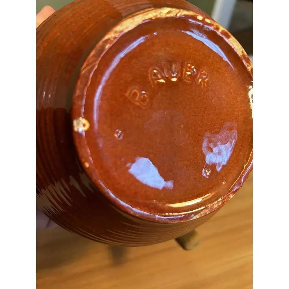 BAUER‎ Monterey Coffee Server Color Red Brown 1935-1944 Vintage